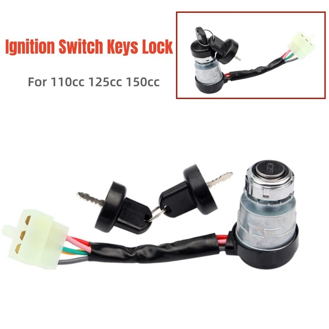 5 Pins Ignition Key Switch Lock Set For 110cc 125cc 150cc 4Stroke Pit Dirt Bike