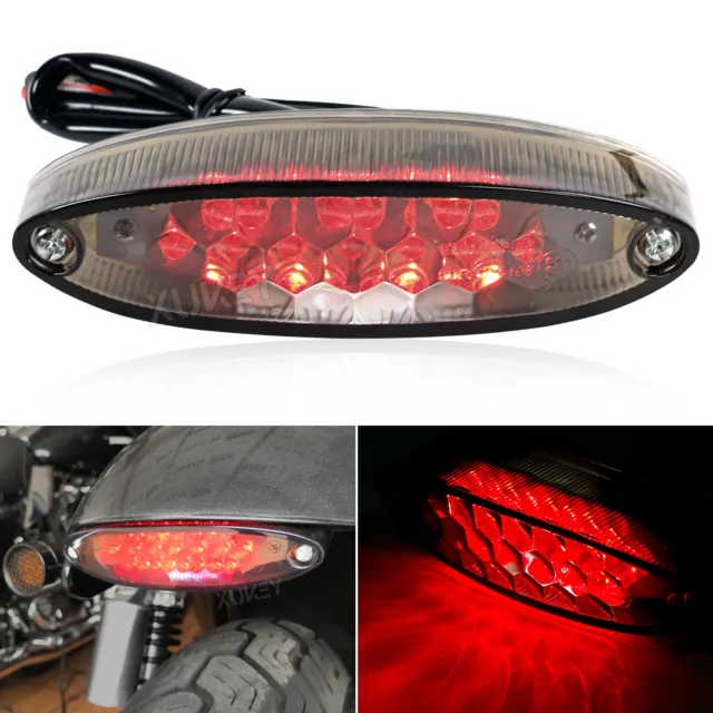 3 in 1 LED Kennzeichen Bremslicht Rücklicht Für Motorrad Quad Roller Trike  Mofa