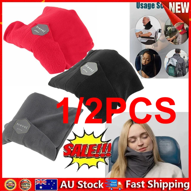 Portable Travel Neck Collar Brace Soft Support Trip Rest Sitting Nap Wrap Pillow