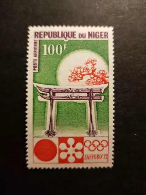 Briefmarke Niger Olympische Spiele Post Luft Pa N°174 Neu MNH 1972