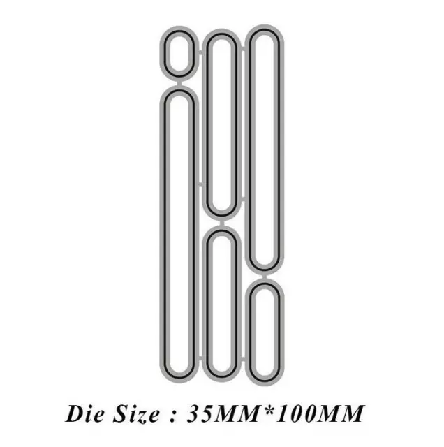 Label Strip Metal Cutting Dies DIY Scrapbooking Template Mould Embossing Stencil 2