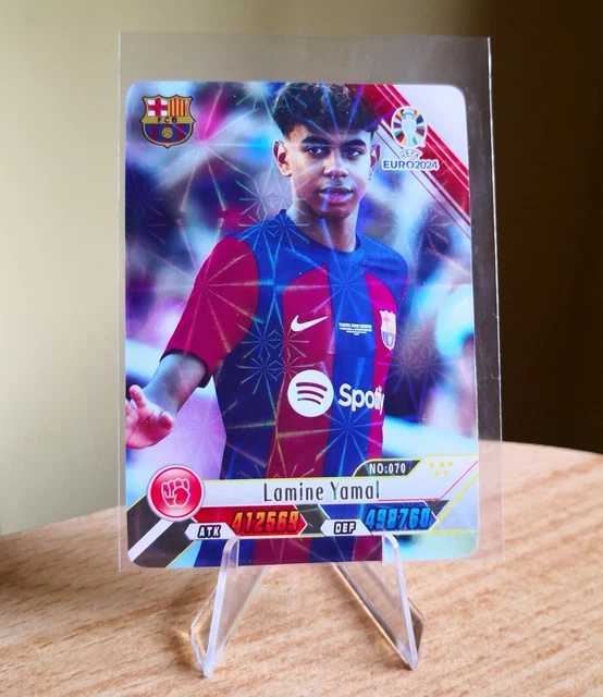 LAMINE YAMAL 2024 Topps Chrome UEFA UCC Champions Rookie RC Wonderkids
