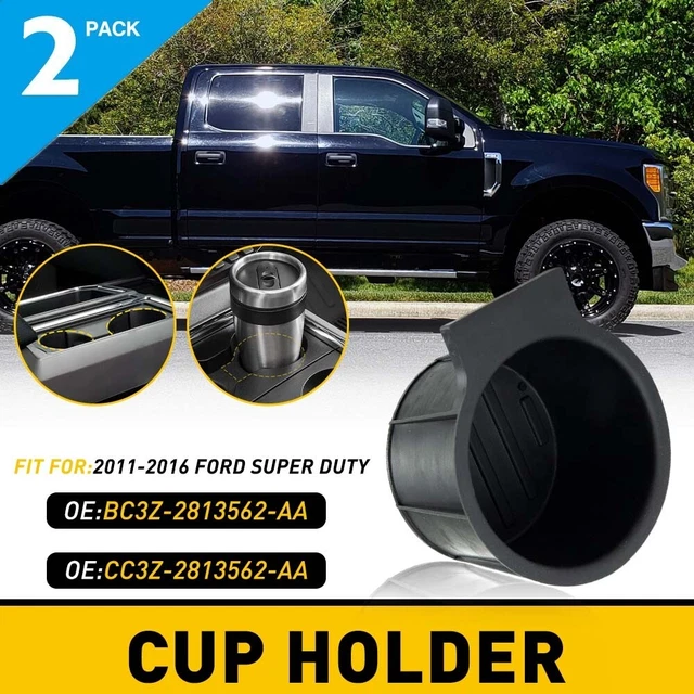 2X CENTERCONSOLECUPHOLDERINSERT FOR Ford SuperDuty F250/F350/F450