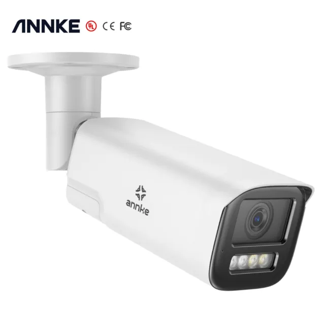 ANNKE 4K 8MP POE AI Cámara de Vigilancia 4x Zoom Óptico Color Visión Nocturna Cámara