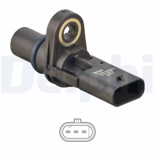 DELPHI Sensor, Nockenwellenposition SS12308-12B1 für AUDI CUPRA SEAT SKODA VW