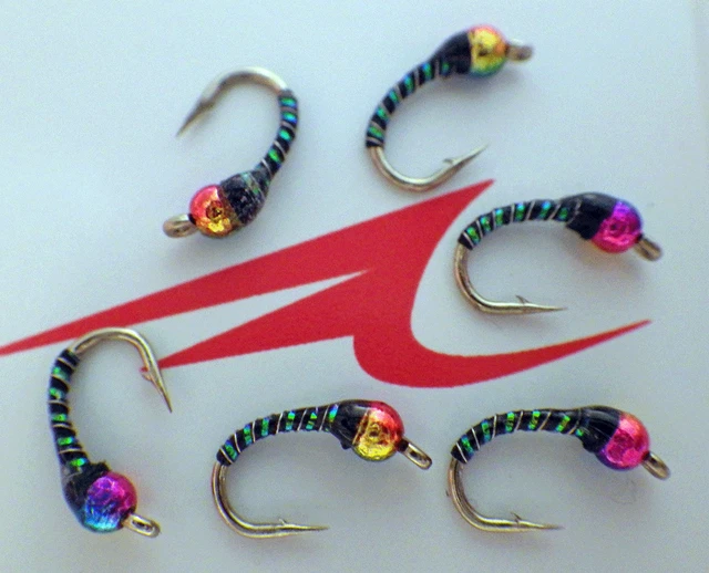 Zebra Midge-Tungsten Rainbow-Peacock N' Copper-Fly Fishing Flies-New Lot