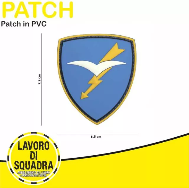 Patch Toppa in PVC 3D Folgore  Military Airsoft Softair