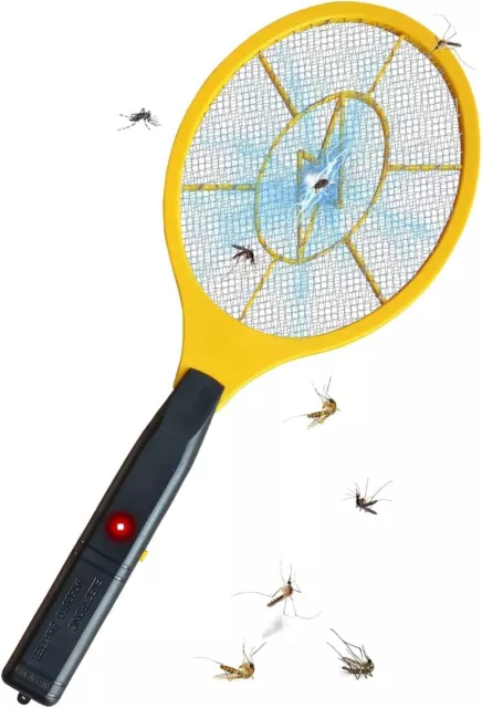 Electric Zapper Bug Fly Swatter Mosquito Insect Killer Wasp Trap Swat Racket Bat