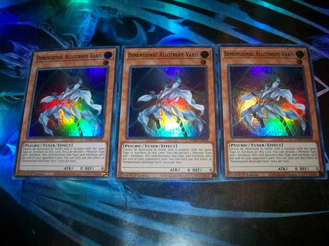 3x Dimensional Allotrope Varis 1st Edition Super Rare PHHY-EN028 Yu-Gi-Oh!