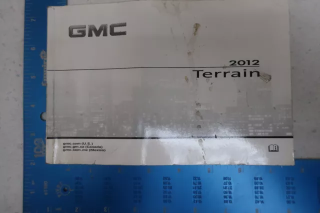 *Slight Damage* 2012 12 Gmc Terrain Owner's Manual Book - Free Shipping - Om527