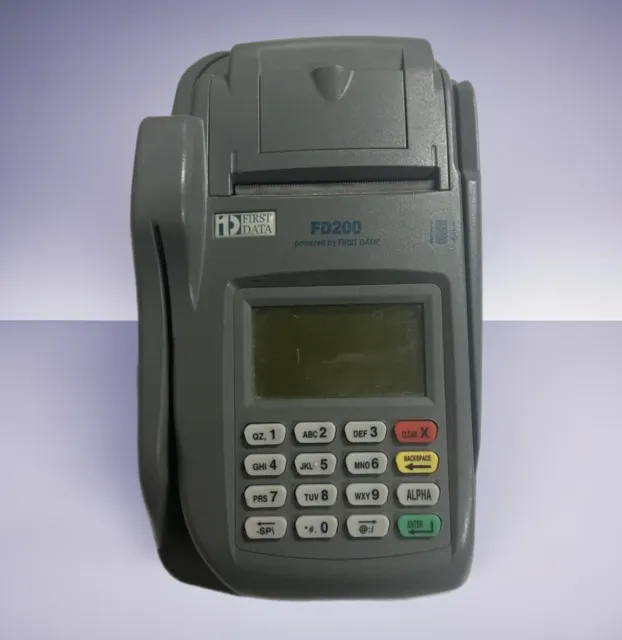 First Data FD200 Touchscreen Credit Card Terminal