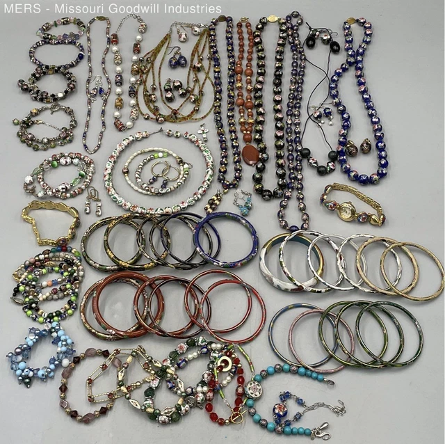 Lot of Cloisonné Jewelry - 3 Pounds - Mixed Metal