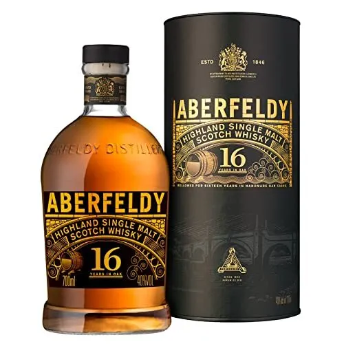 Whisky Aberfeldy 16 Ans Old Single Malt Highland Scotch Whisky Avec Etui 70 cl