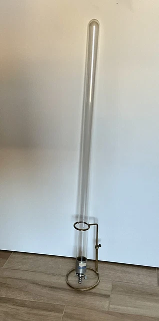 Strumento da laboratorio. Tubo Per La Caduta Dei Gravi. cm 90 Modernariato