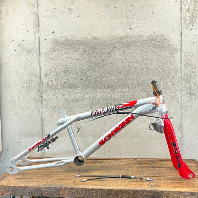 Schwinn Powermatic Frame Set Old Mid School BMX 20.5" Power Matic 20" Wheel Red