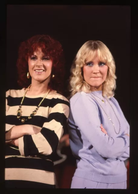 ABBA Anni Frid Lyngstad Agnetha Faltskog Portrait Original 35mm Transparency