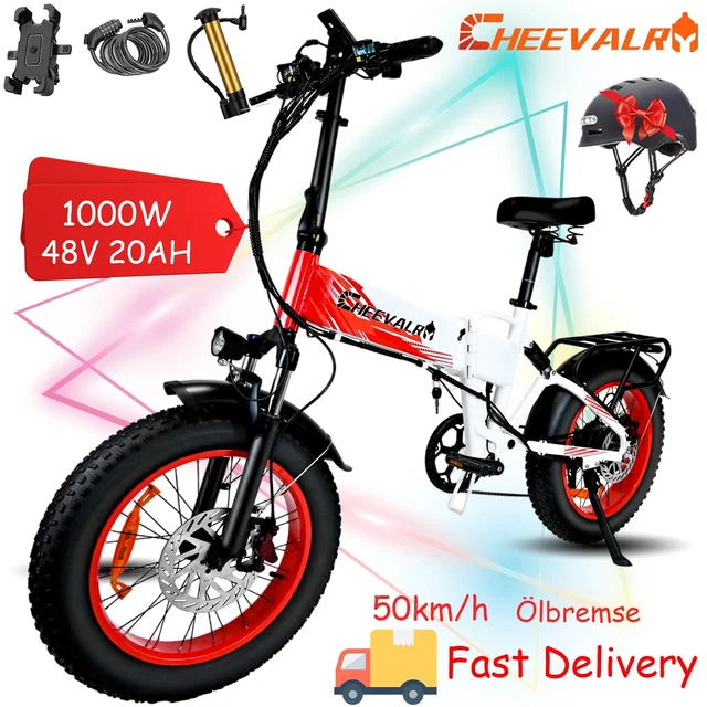 RCB G19 Pro Elektrofahrrad 20 Zoll - 48V/15,6Ah Akku, 90-120km Reichweite, 250W Motor