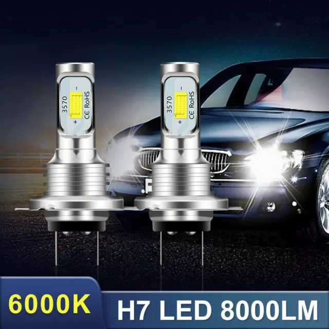 7000K Headlamps Bulb Fog Light Auto Accessories H7 LED Headlight Car Bulbs Beam