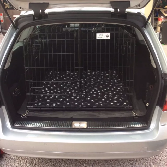 Sloping Dog pet puppy travel training cage crate transporter for VW TOURAN