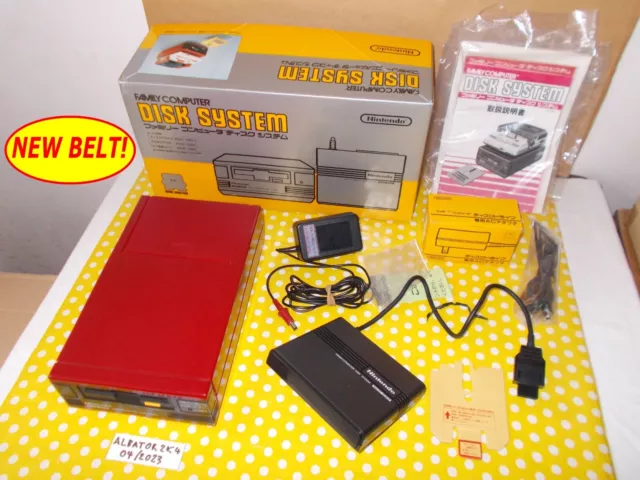 DISK SYSTEM console NINTENDO FAMICOM HVC-022 RAM HVC-023  boxed new belt not NES
