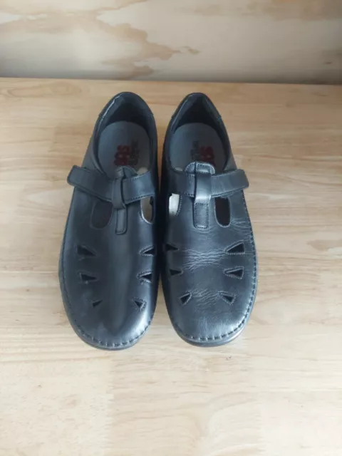 SAS Roamer Mary Jane Shoes Women's 11 Black Leather Tripad Comfort Loafers