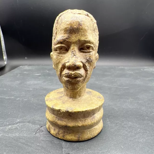VINTAGE African soapstone bust sculpture head