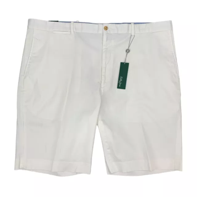 Bobby Jones Golf Short Mens 44 Cream Stretch Cotton Flat Front Breathable Chino