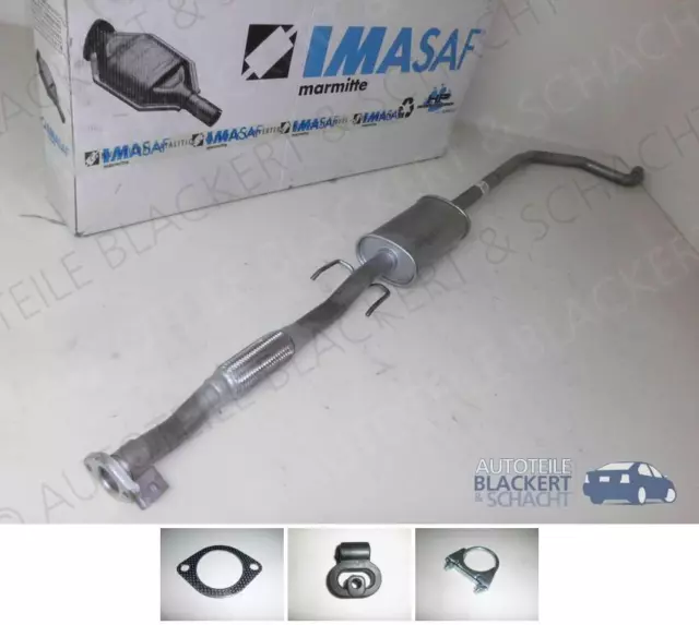 IMASAF Auspuff Mitteltopf für Fiat Punto + Evo 1.4 16V + MultiAir