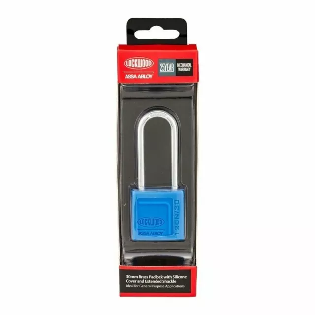 Lockwood 30mm Alloy Silicon Padlock - 120N/30/150/DP
