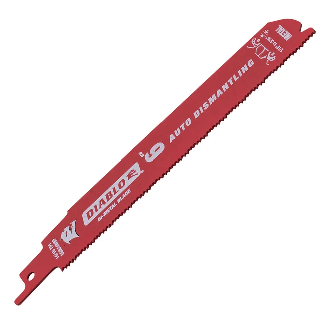 25 Pack 6 inch 14/18 TPI Diablo Steel Demon Bi-Metal Saw Blade for Medium Metal