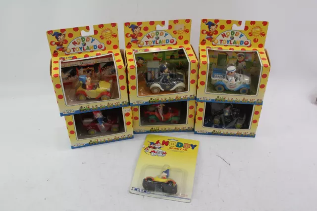 Noddy Toyland Blytons Diecast Models Boxed Gobbo Mr Plod Spark Fire Engine x 7