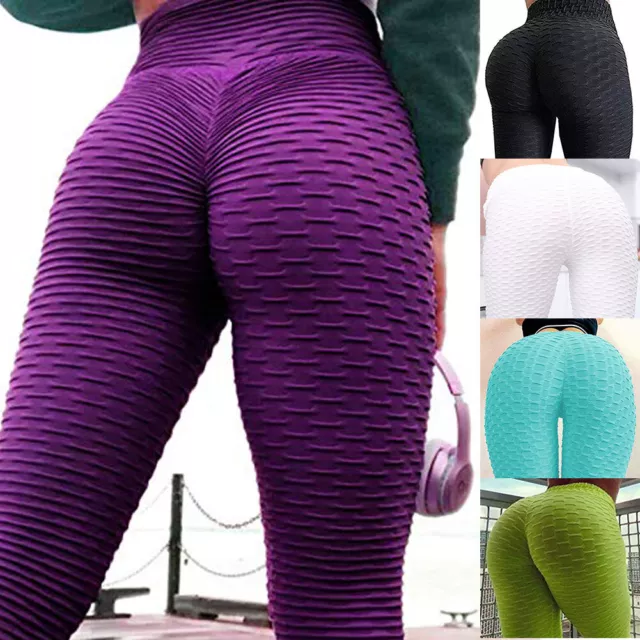 Women Anti-Cellulite Yoga Pants High Waist Gym Leggings Sport Fitness  Trousers