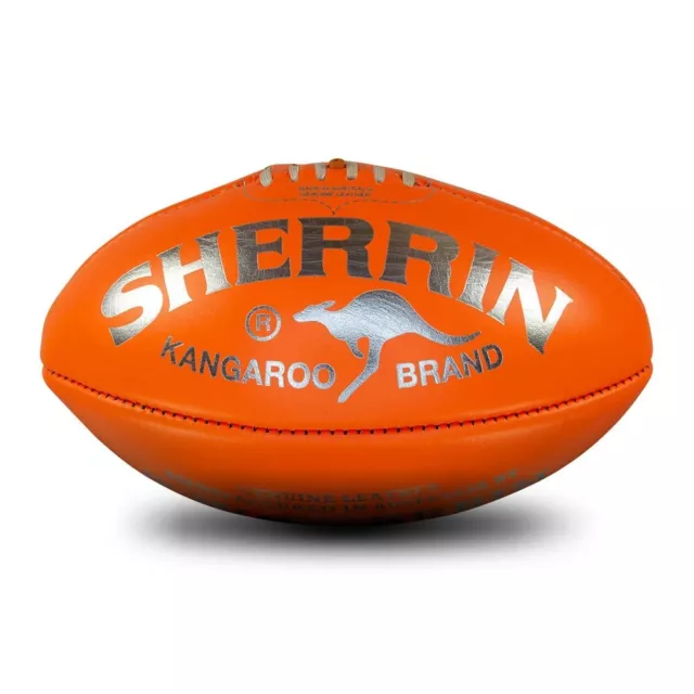 Sherrin Kangaroo KB Leather Top Grade Football - Size 5 Aussie Rules Football