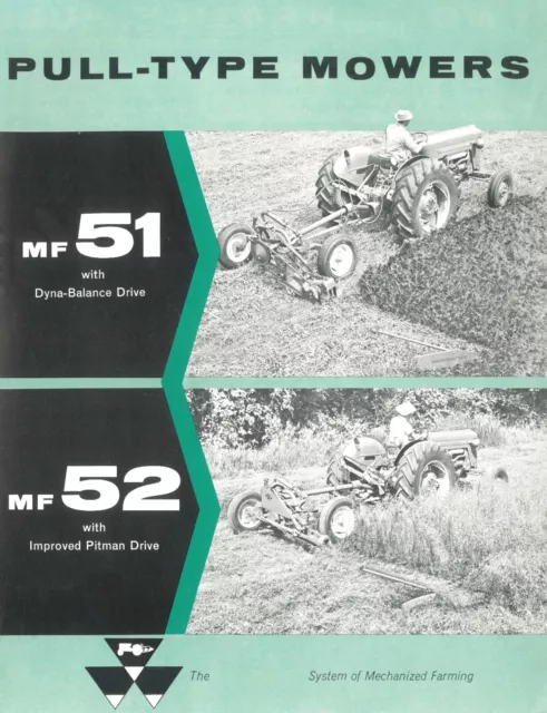Massey Ferguson MF 51 & 52 Pull-Type Mowers Brochure Dyna-Balance / Pitman Drive
