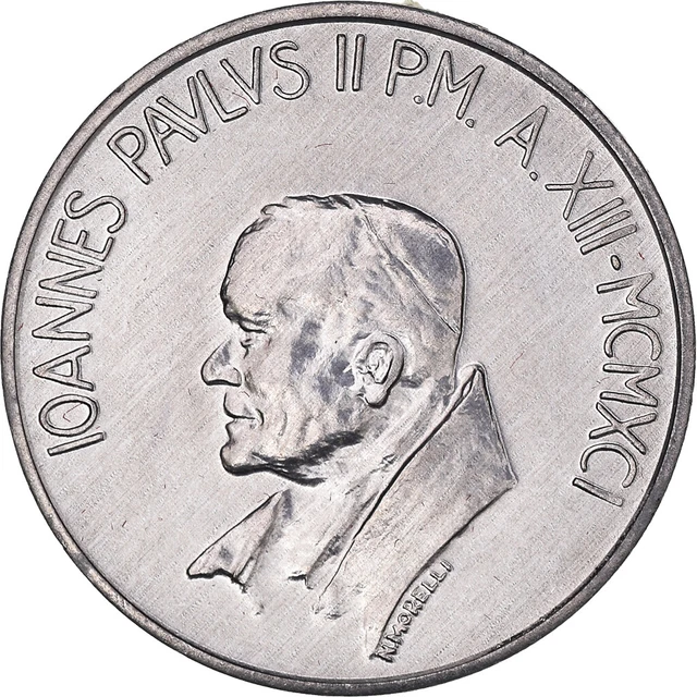 [#1035795] Moneta, CITTÀ DEL VATICANO, John Paul II, 10 Lire, 1991, FDC, FDC, Al