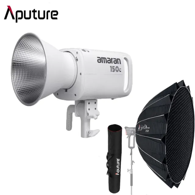 Luz de vídeo LED Aputure Amaran 150c 150W RGBWW 2500-7500K+Light Dome 150 Softbox