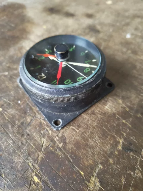 WW2 RAF 1944 6A/1274 1 Day Aircraft Cockpit Clock Spitfire Hurricane 3