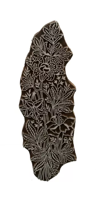 Block Print - Sello Tinta Batik - Madera - Fait De India - 26cm -4965