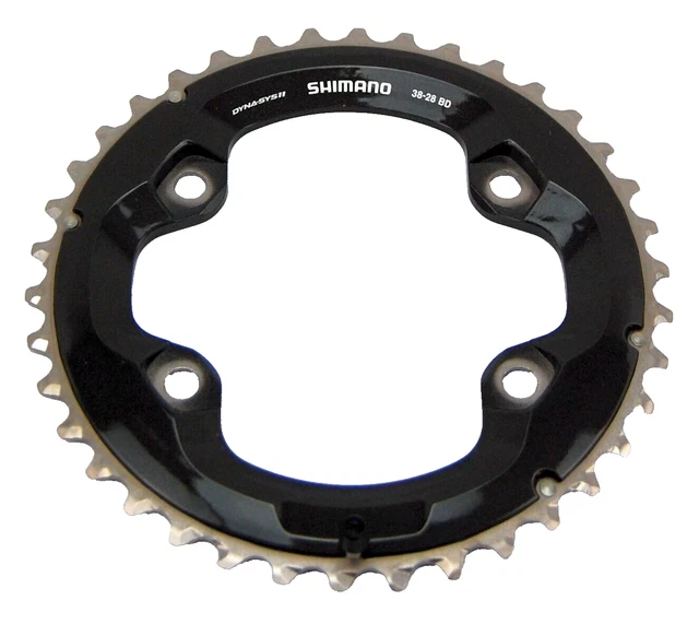 Shimano Y-1MP98020 Plato, Unisex Adults, Black, 38 Zähne Al