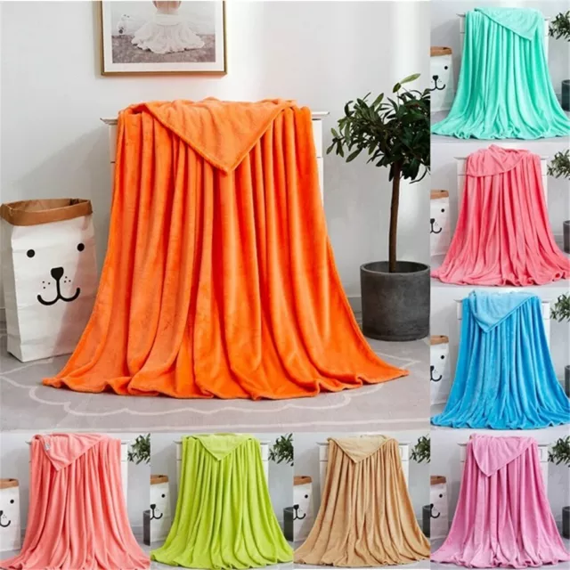 Fleece Sofa Blankets Accueil Couverture Polaire épaisse Et Chaude En Corail Doux
