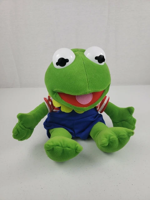 EUC Vintage 1980s Jim Hensons 13" KERMIT The Frog Muppet Babies Plush Toy Play