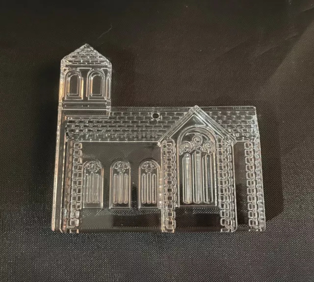 WATERFORD CRYSTAL Christmas Church Ornament Slovenia