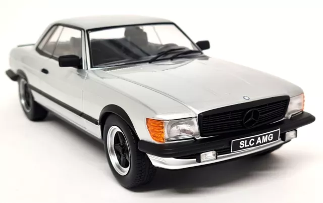 KK 1/18 Mercedes Benz 500 SLC 6.0 AMG C107 1985 Silver Diecast Scale Model Car