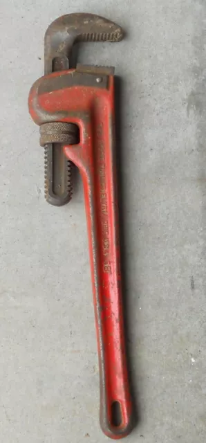 Ridgid 18" Pipe Wrench Heavy Duty Made In Usa