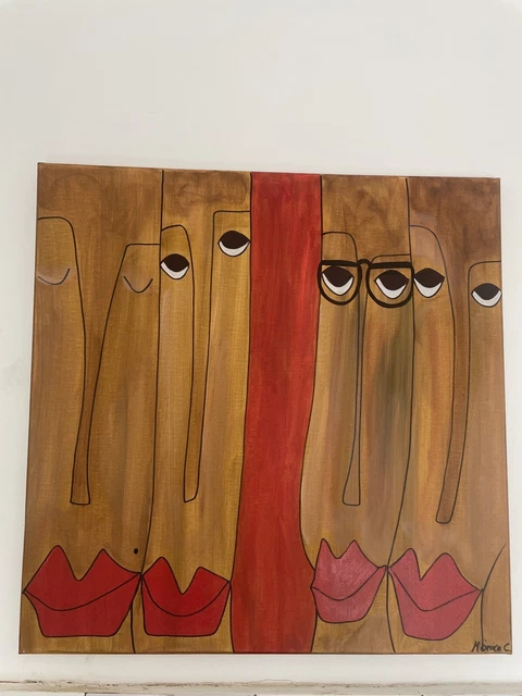Cuadro Pintado A Mano Acrilico Sobre Lienzo