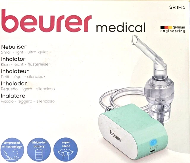 Beurer medical SR IH 1 inhalador inhalador con batería NUEVO