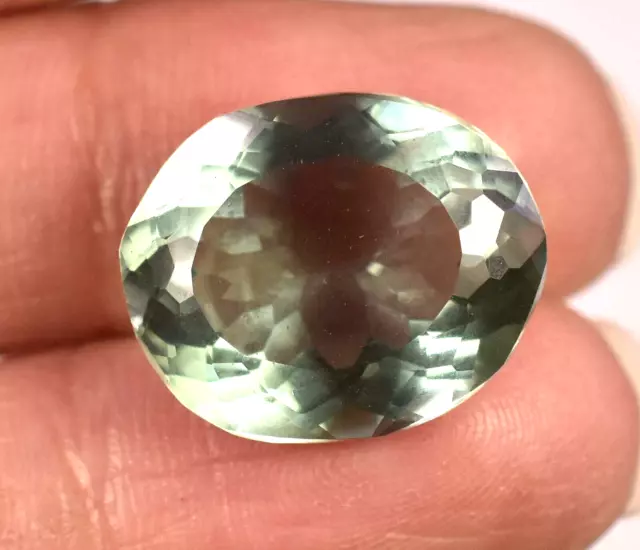 Natural Rare 13.00 Ct Brazilin Green Amethyst Oval Shape Loose Gemstone AAA+