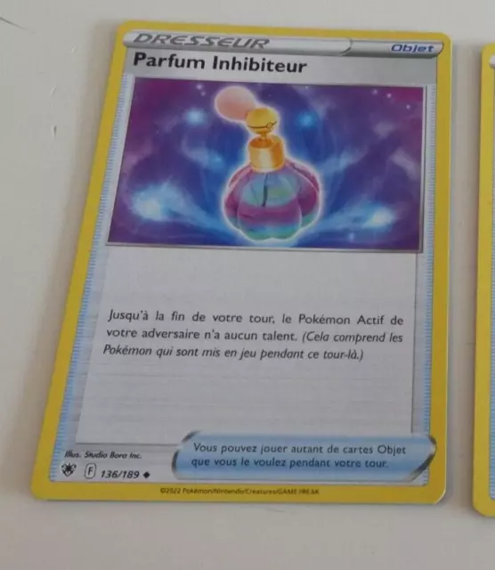 Pokemon Astres Radieux Francaise Card Carte Parfum Inhibiteur 136/189 Fr Jcc M