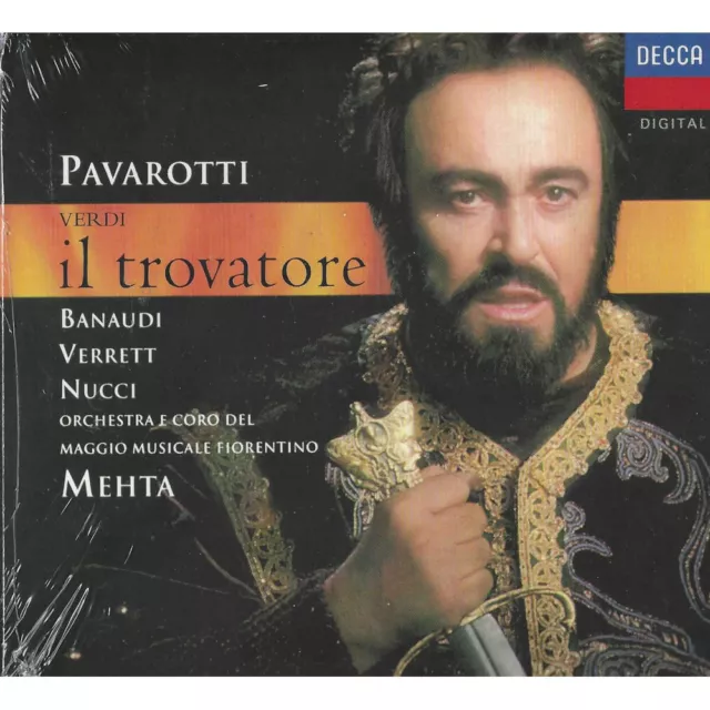 Pavarotti, Verdi, Mehta CD Il Trovatore / Decca – 4767517 Scellé