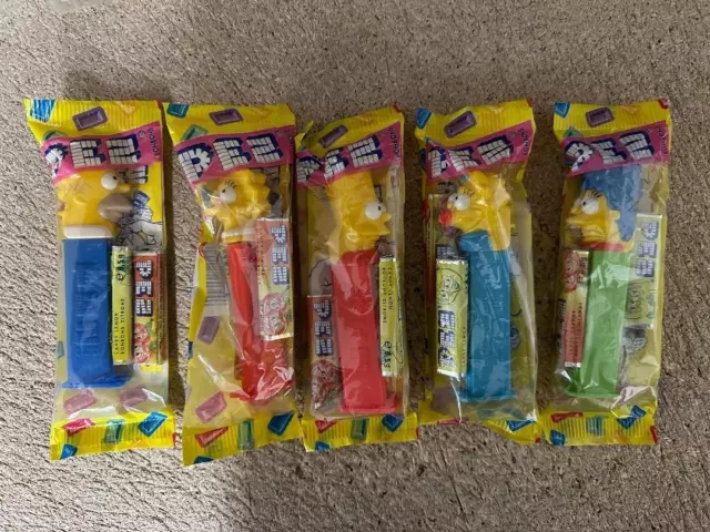 Pez Spender 5er Set Simpsons Figuren Ovp